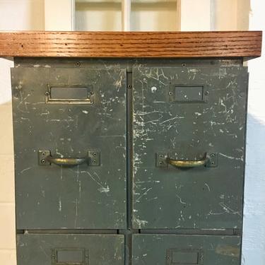 Industrial Vintage Metal Cabinet