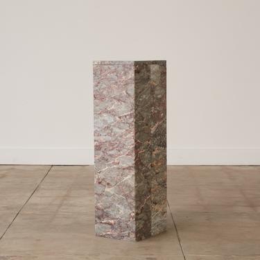 Angelo Mangiarotti Style Marble Pedestal