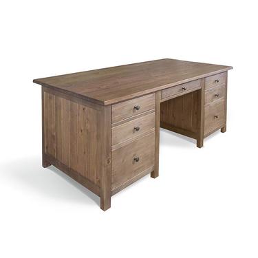 Desk, Office, Executive Desk, Reclaimed Wood, Handmade, Rustic 