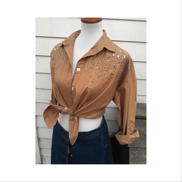 Vintage western Carry Back blouse 