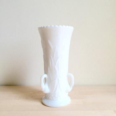 Westmoreland Milk Glass Swan Vase 