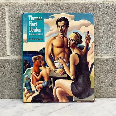 Vintage Thomas Hart Benton Book Retro 1980s An American Original + Hardback + First Edition + Painting + Art + Murals + Coffee Table Decor 