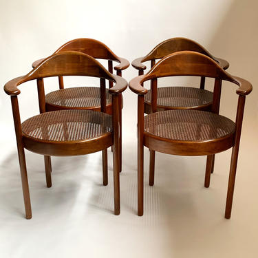 Vintage Viennese Secessionist Chairs. Heralds Josef Hoffman. Beautifully restored. 