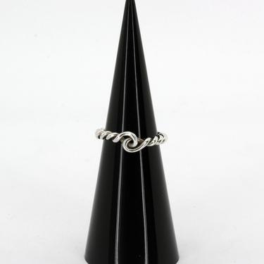 Rope Silver or Gold Stacker Ring 