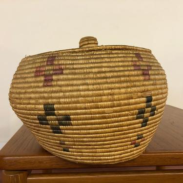 Native American Vintage Woven Basket 