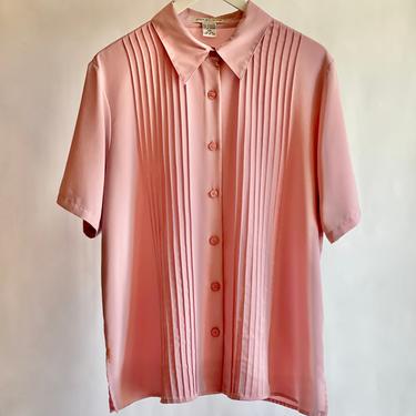 Dusty Pink 80's Blouse XL 