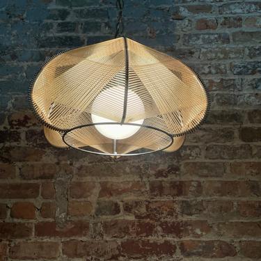 FREE SHIPPING Vintage nylon string pendant lamp 