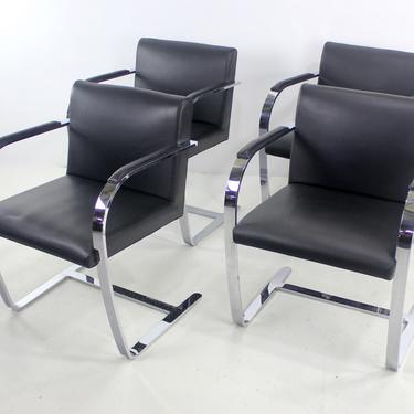 Mid-Century Modern Armchairs Designed by Ludwig Mies Van der Rohe