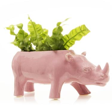 Pink Rhino Planter