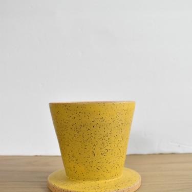 Yellow Stoneware handmade ceramic Pour Over, mug sold separately 