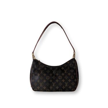 French Company / Vintage Louis Vuitton Monogram jackie style bag / shoulder / purse / leather | hobo boho | handbag / xL 