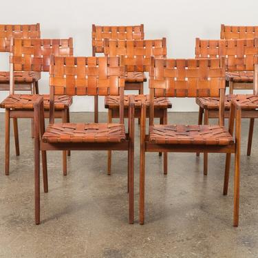 Set of Leather Strap Chairs by Mel Smilow 