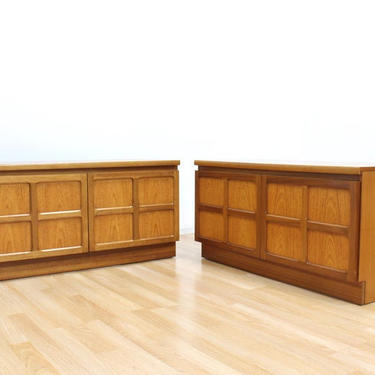 Mid Century Teak Cabinet pair by Nathan Furniture 