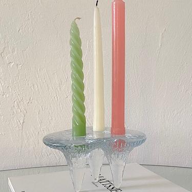 Triple Glass Candle Holder