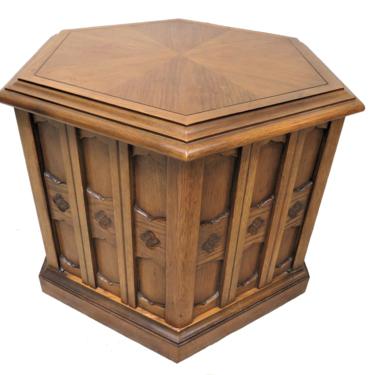 Accent Furniture | Vintage Drexel Esperanto Hexagon Side Table or End Table 