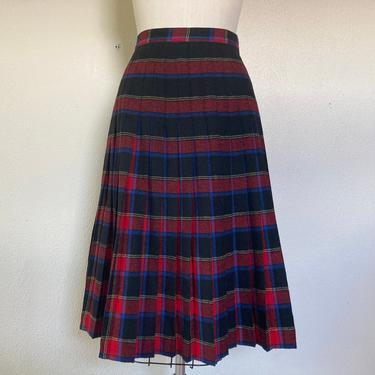 1960’s Reversible pleated wool skirt 