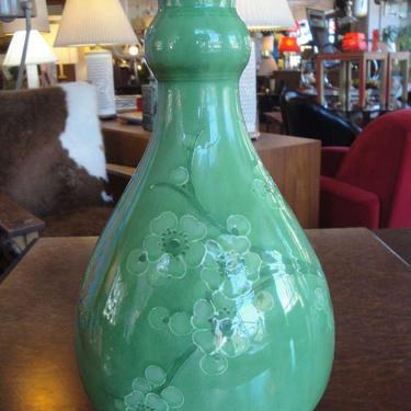 Ceramic Table Lamp by William Moorcroft / Macintyre &amp;quot;Prunus&amp;quot; 