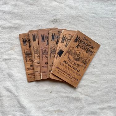 Antique Set of 6 Early 1900s Dr Pierces Memo Booklets Midwest Advertising 