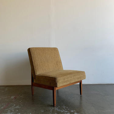 1960s walnut slipper chairs - price per chair 