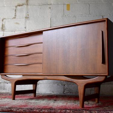 PRE-ORDER // Apartment Sized Mid Century Modern styled Teak CREDENZA media stand 