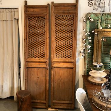 Antique Pine Door Panels, possibly indonesian 
