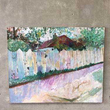 Picket Fence Painting by Sam Amato