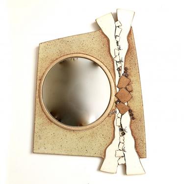 Stoneware Ceramic Framed Mirror - Schlag