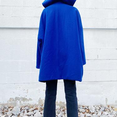 DOLCE &amp; GABBANA 90s Blue Hooded Coat