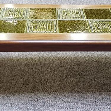 Item #S2004 Vintage Tile Top Coffee Table c.1970s