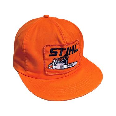 Vintage 80s Stihl Chainsaws K Products Snapback Hat Made in USA 
