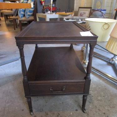 VINTAGE TEA CART ON CASTERS WITH ONE DRAWER