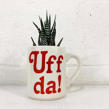 True Vintage Funny Mug UFF DA! Oh Dear! Gag Gift Cup Coffee Tea Mantique Fun Gift Father's Mother's Day Norwegian Norway Minnesota Midwest 