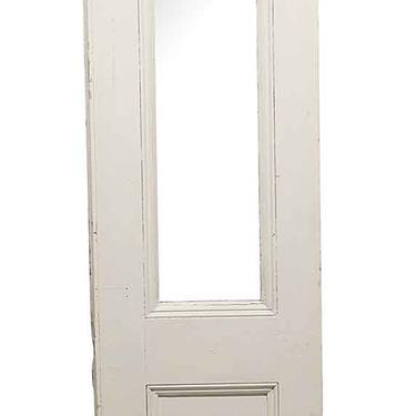 Old Single Lite White Wood Side Door 85 x 27.25