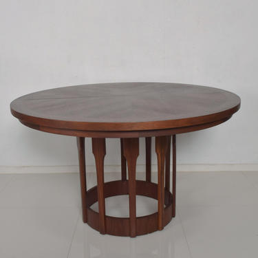 Mid Century Modern John Keal for Brown Saltman Sculptural Walnut Dining Table 