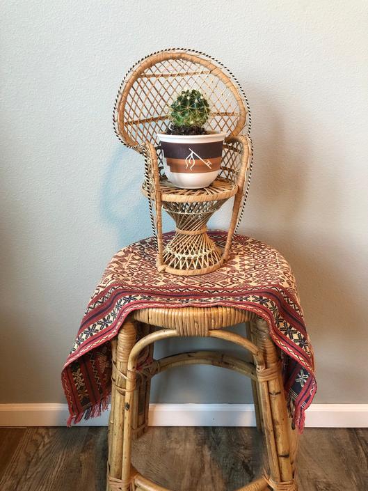 Doll chair plant stand