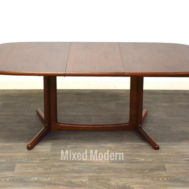 Danish Modern Teak Oval Dining Table 