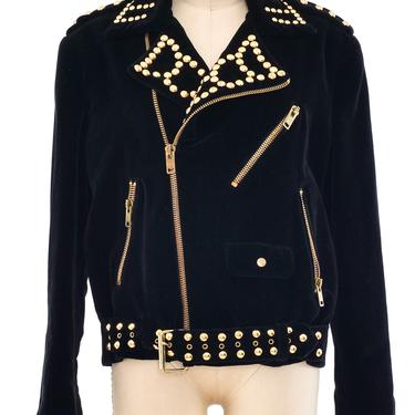 Carolina Herrera Velvet Studded Jacket