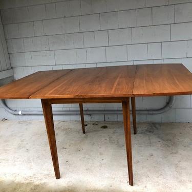 Midcentury Drop Leaf Dining Table with Leaf