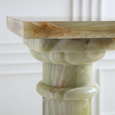 Neoclassical Style Onyx Pedestal