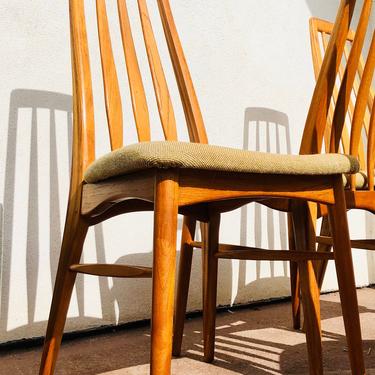 Danish Mid-Century “Eva” Dining Chairs by Niels Koefoed 