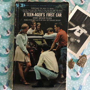Vintage A Teen-ager's First Car by Henry Gregor Felsen | 1960s New Driver Paperback Book by blindcatvintage