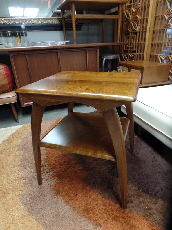 Mid-Cenury Modern solid maple side table by Heywood-Wakefield