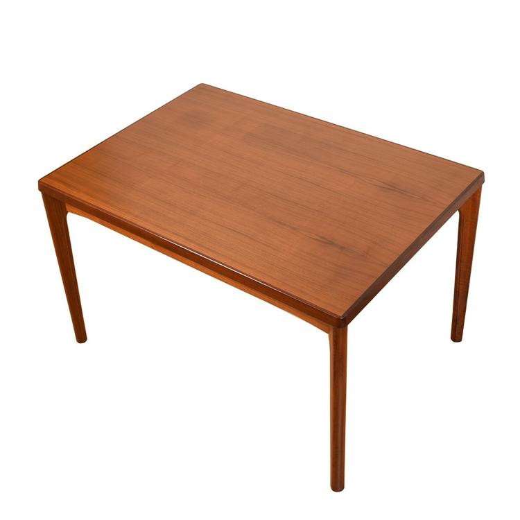 Apartment Sized Danish Modern Two-Tone Expanding Dining Table