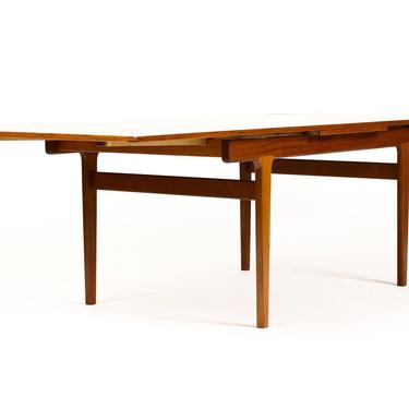 Danish Modern / Mid Century Teak Dining Table — Rectangular Draw Leaf —  Vejle Stole Mobelfabrik 