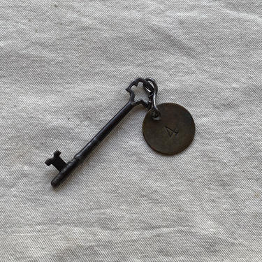 Antique Keen Kutter Skeleton Key with Brass Tag 