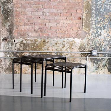Perforated Metal Tables by Talin Italy