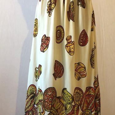 Fabulous novelty print skirt with pots