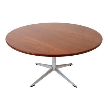Bramin Round Teak Coffee Table designed by H.W. Klein Danish Modern 