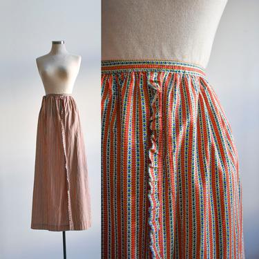 1970s Maxi Wrap Skirt 