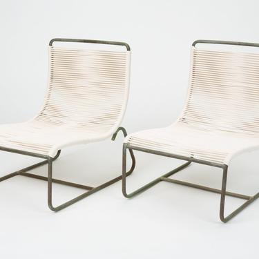 Pair of Walter Lamb Sleigh Chairs